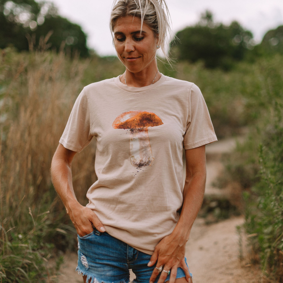 Organic Cotton Porcini Mushroom T-Shirt