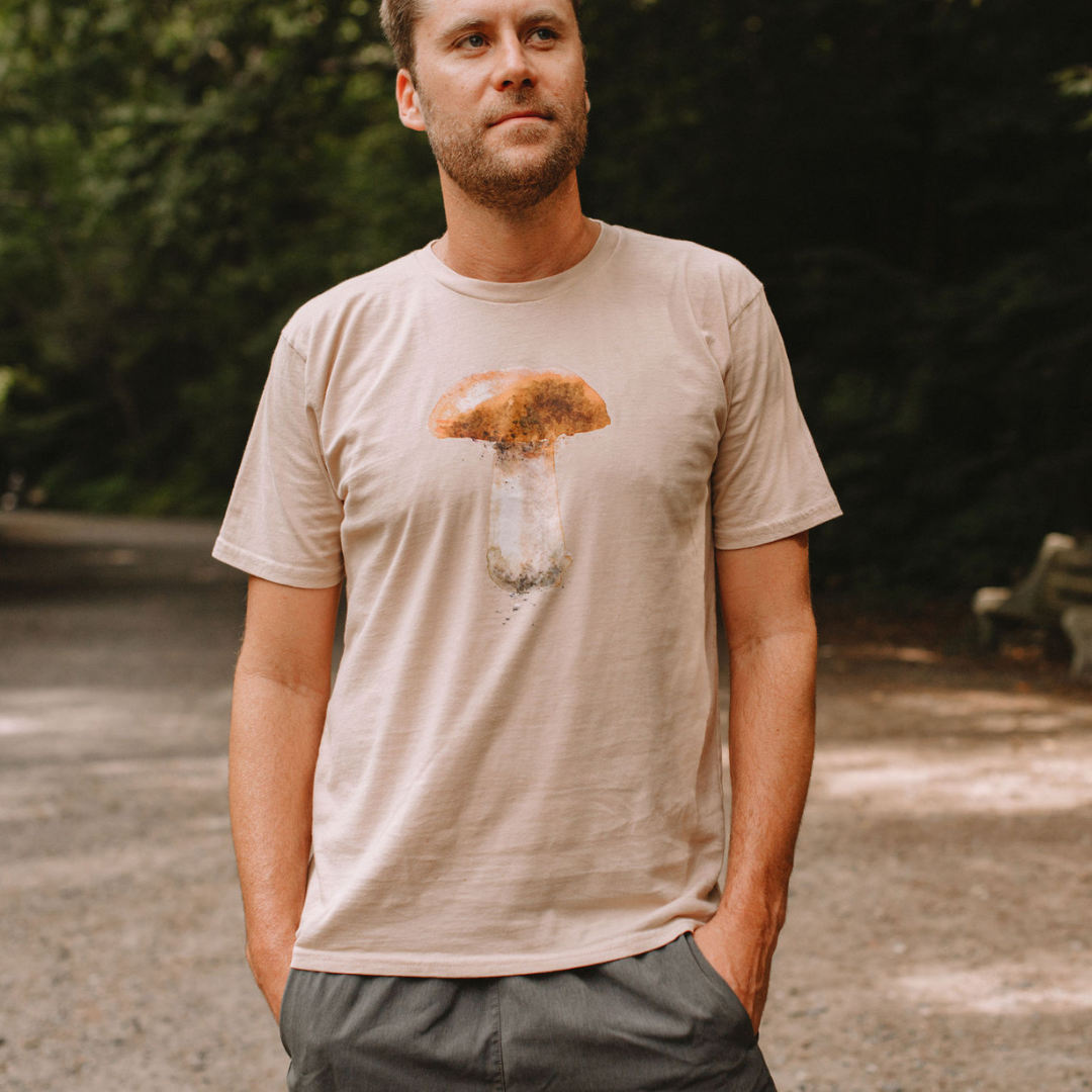 Organic Cotton Porcini Mushroom T-Shirt