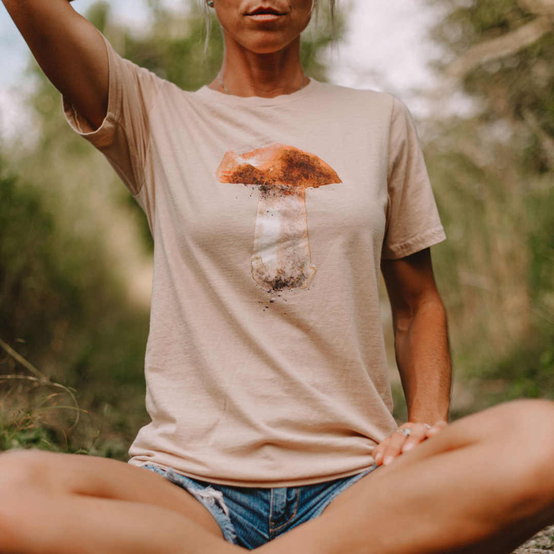 Organic Cotton Porcini Mushroom T-Shirt
