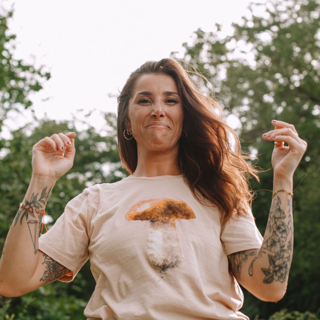 Organic Cotton Porcini Mushroom T-Shirt
