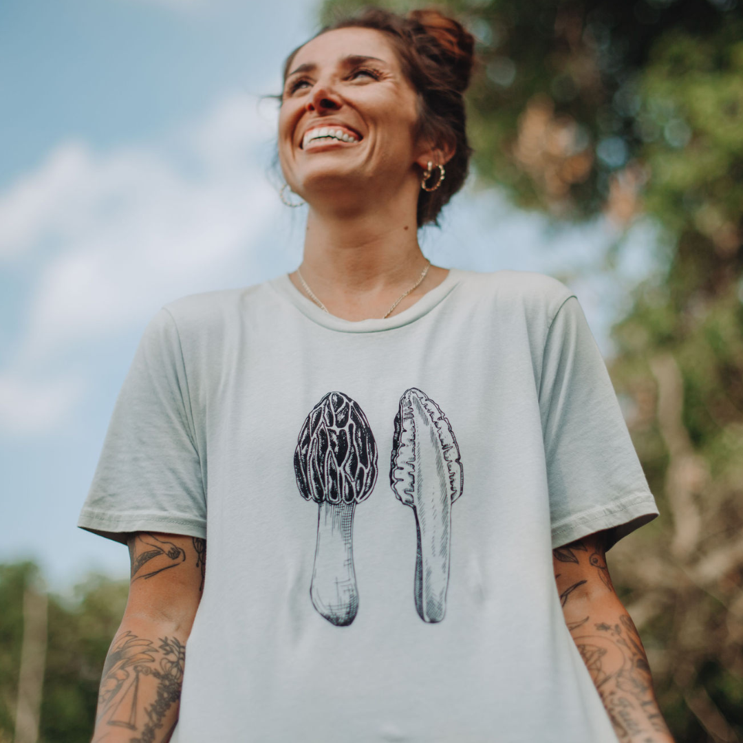 Organic Cotton Morel Mushroom T-Shirt