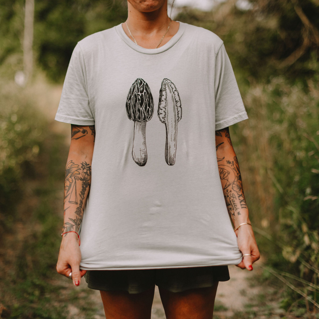 Organic Cotton Morel Mushroom T-Shirt