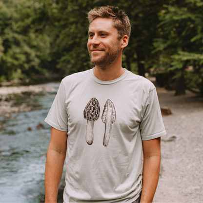 Organic Cotton Morel Mushroom T-Shirt