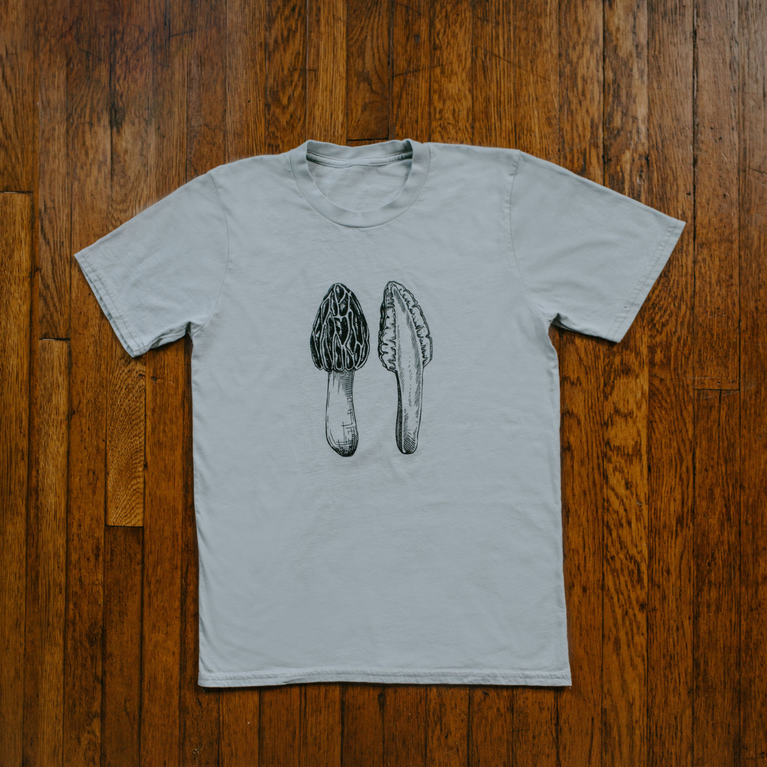 Organic Cotton Morel Mushroom T-Shirt